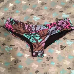 VS Small Multicolor Leopard Cheeky Bikini Bottom